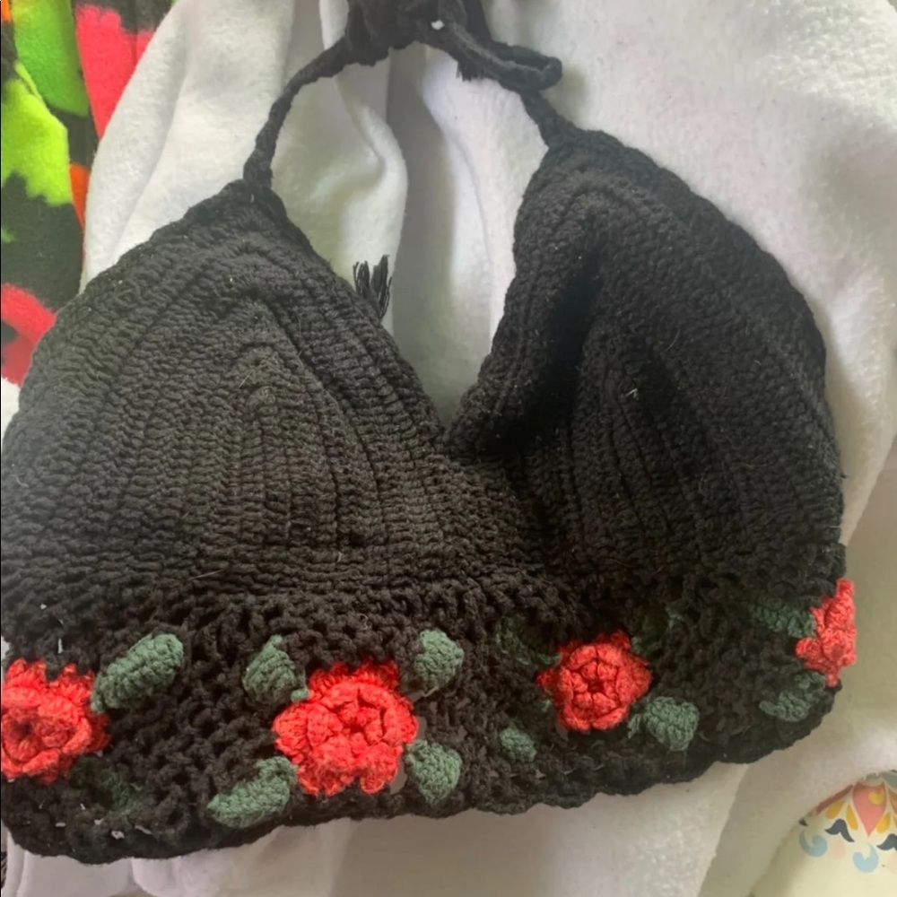 Crochet halter top